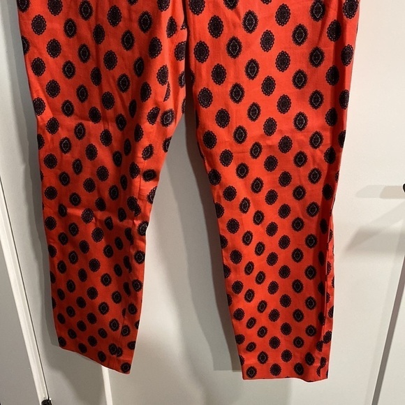 J Crew Pink Printed Minnie Crop Size 4 EUC - Picture 3 of 11